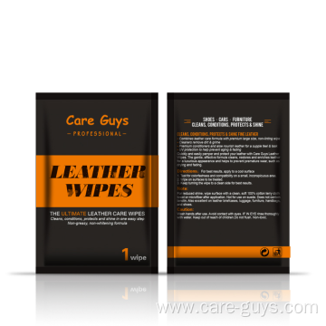 shoe care shine product professional leather wipes